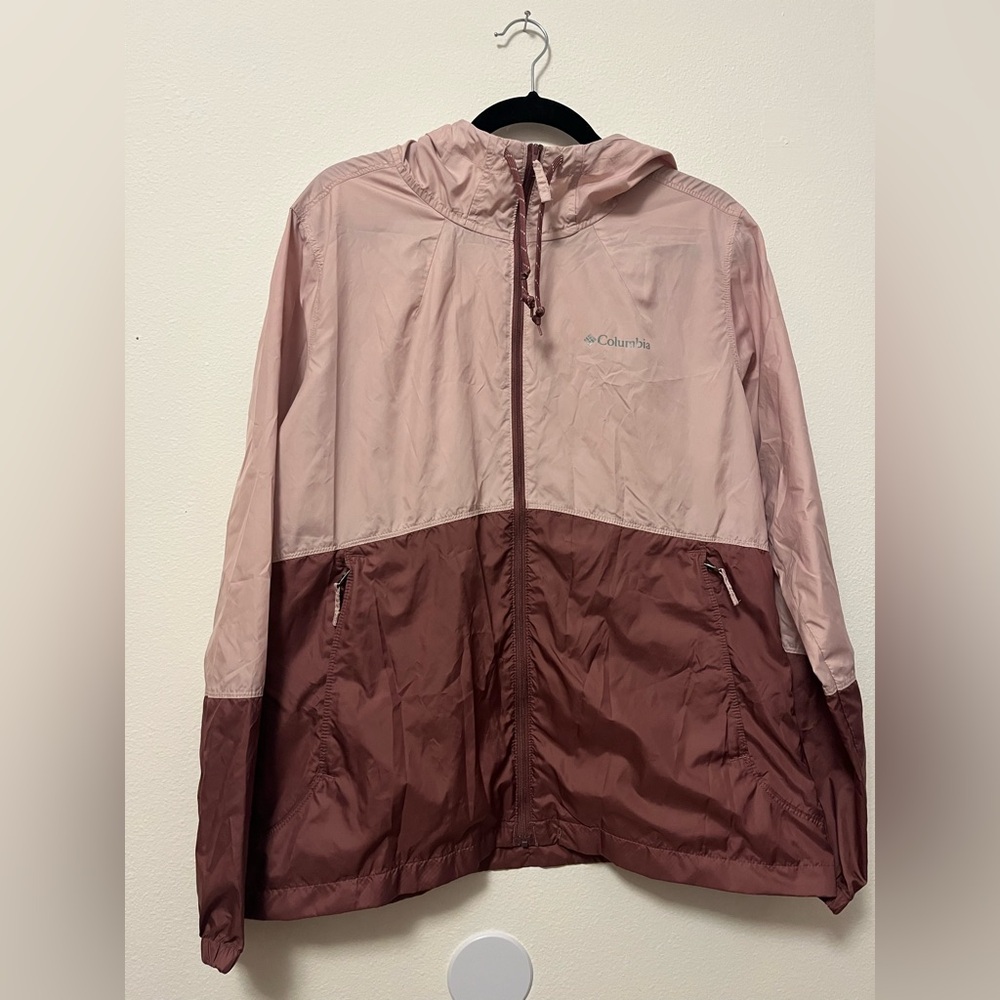 Columbia Women’s Windbreaker Lightweight Rain Jacket Two Toned